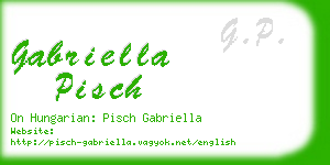 gabriella pisch business card